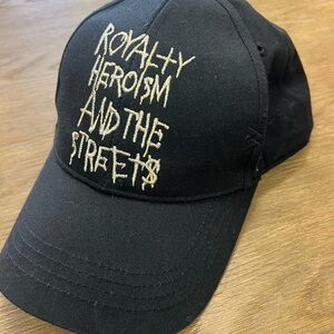 Ksubi Black Hat with Gold Stitching